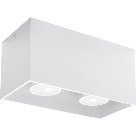 Lámpara de techo Delta 2 GU10 blanca ALU Lumilo 03.135.80 (1/5)