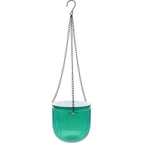 Pot À Plantes Suspendu Auto-Arrosage - Double Couche Avec Réservoir D'Eau - Pour Intérieur Et Extérieur - 61 X 16,5 X 14,5 Cm - 1 Pièce (1/5)