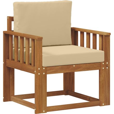 Maison Exclusive - Outdoor-Sofa Massives Akazienholz und Polyeste