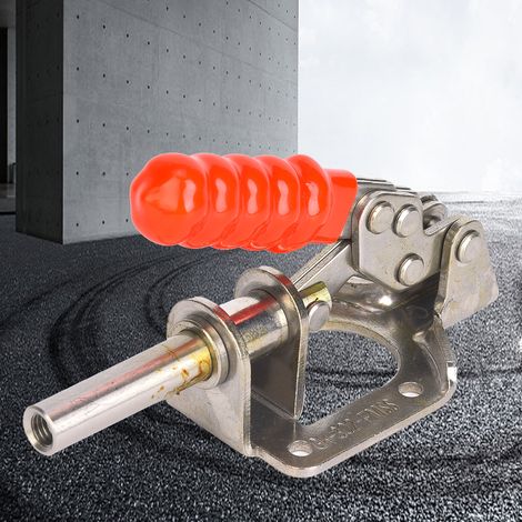 Pince à genouillère à dégagement rapide de type push-pull, acier inoxydable 304, pour montage de soudage, capacité de maintien 136 kg (1/5)
