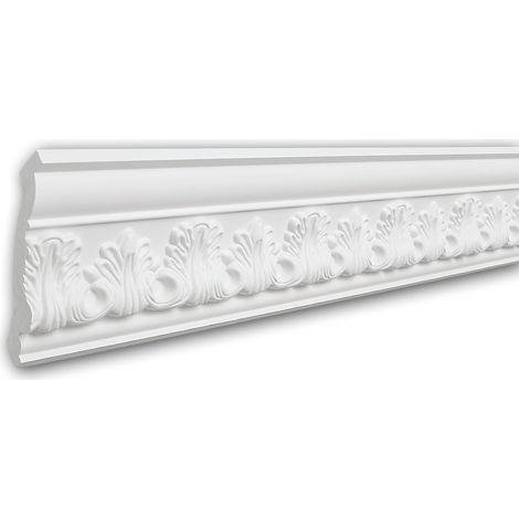 Cornice Moulding 150198F Profhome Flexible Moulding Coving Cornice Crown Moulding Neo-Classicism style white 2 m
