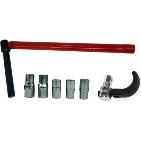 Herramienta de instalación de grifos de 8-12 mm, llave para grifos, llave para grifos de fregadero, roja