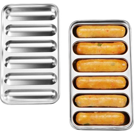 Moule de cuisine lot de 2 acier inoxydable 6 formes (1/4)