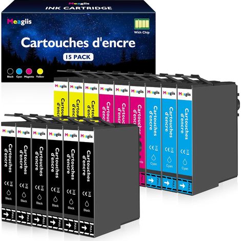 Cartouches d'encre Compatible pour 405XL pour Epson WF-3820 WF-3825 (1/5)