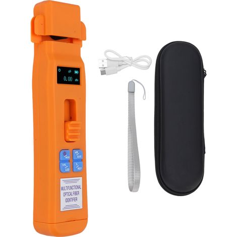GARRYFIZH Identificateur de fibre optique 800 à 1700nm, VFL intégré 10/30km, OPM -70 à +10dBm, trafic optique avec lampe LED intégrée (1/5)