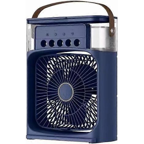 Ventilador enfriador de aire portátil, aire acondicionado evaporativo personal, enfriador de aire azul para el hogar - KZQ (1/4)