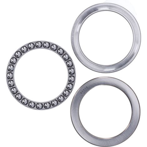 Lot de 3 roulements à billes de butée en acier au carbone, unidirectionnels, pour cric, machine-outil et automobile. (1/5)
