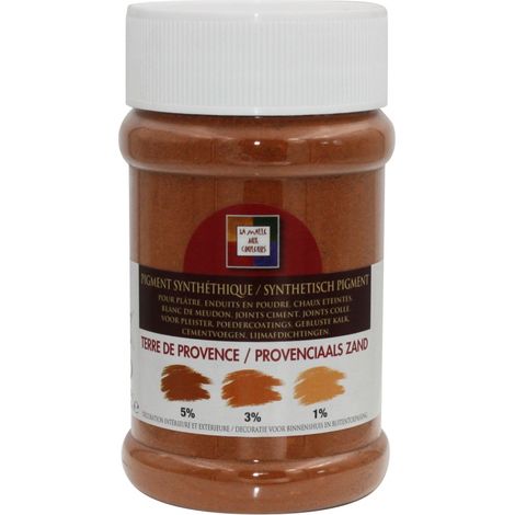 Pigment poudre terre de provence 250 ml – Pour teinter produits en poudre – Teintes pastel – Intérieur et extérieur