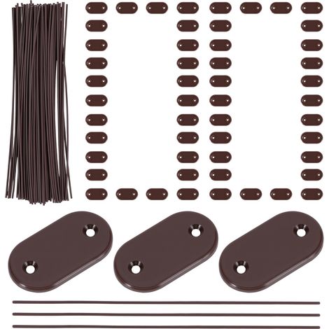 100 Fixation Brise Vue, Kit de Fixation de Clôture Brise, Attache Brise Vue (1/5)