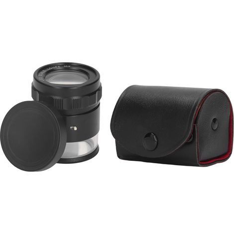 10X Illuminated Jewelers Loupe Interchangeable Scale 8LED Light 28mm Field Loupe Magnifier