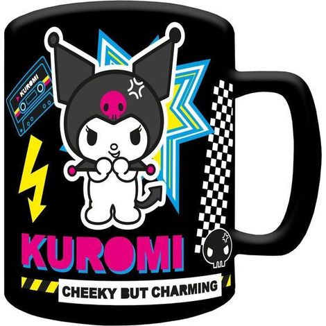 Kuromi Mug with Teddy Bear Cover, 440ml Capacity (1/3)