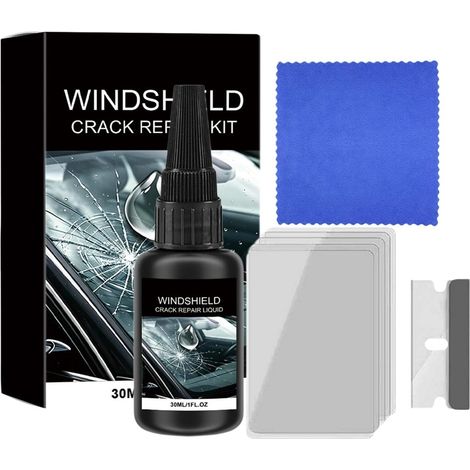 Kit de réparation de copeaux de pare-brise, 30 ml, multifonction, forte adhérence, kit de réparation de copeaux de roche pour lunettes, toits ouvrants, miroirs de salle de bain, camions, SUV (1/5)