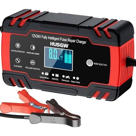 12V/24V 8A Autobatterieladegerät, Autobatteriewartung (1/5)