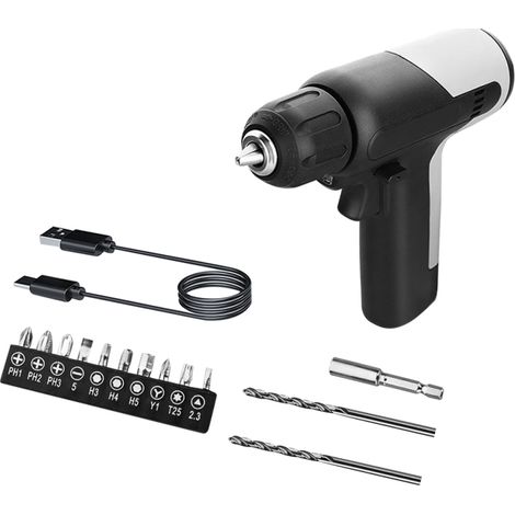 Irovami Perceuse électrique portative 10 N·m 7,2 V, visseuse électrique multifonctionnelle sans fil, portable et rechargeable par USB. (1/5)