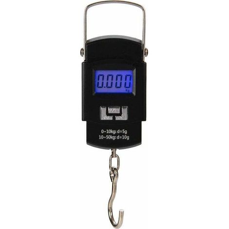 Gepäckwaage bis 50 kg, tragbare digitale Angelwaage, Gepäckwaage zum Angeln, Kofferwiegen, Reisen, Heimgebrauch usw. (1/4)