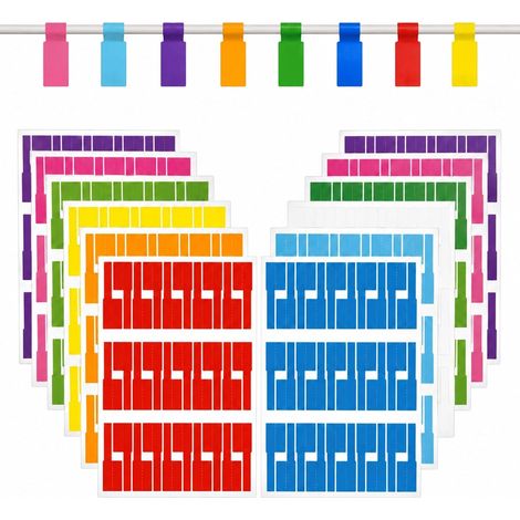 Étiquette Câble, 360 Marqueurs 12 Couleurs pour Tableau Électrique (1/5)