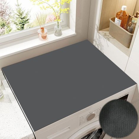 Housse de Machine à Laver,50x50 cm Tapis de Protection Antidérapant pour Dessus de Machine à Laver,pour Machine à Laver,Sèche-Linge,Cuisines,Salles de Bains,Camping Cars (1/4)