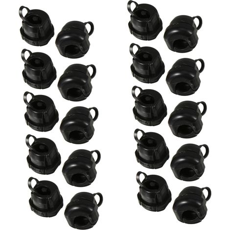 20pièces Lot de Passe-câbles Nylon pour Protection Et Renfort De Câble Souple Anti-dérapant Et Résistant Fixation pour Câbles Électriques Et Tubes (1/5)
