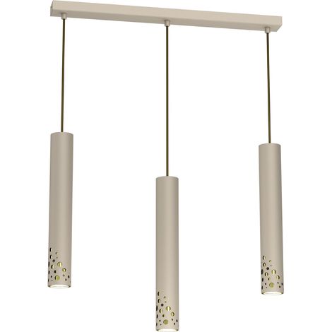 Suspension barre crème/or 60cm Altro Buble 3xGU10 Luminex