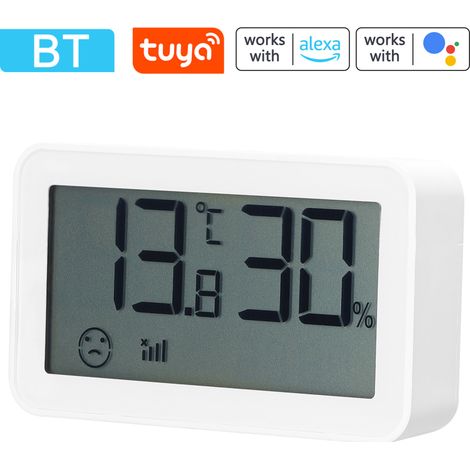 Beyamis Thermomètre hygromètre BT Tuya – précis, indicateur confort, °C/°F, Google Assistant (1/5)
