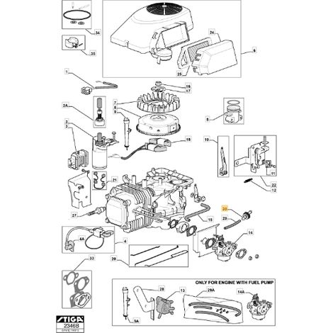 Benzinfilter Rasentraktor Modelle 1125M ORIGINAL STIGA 118550354/1