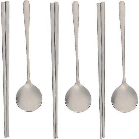 6-teiliges Set aus Löffeln und Essstäbchen