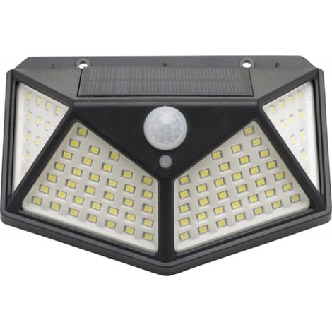 LAMPADA SOLARE 100LED 270LUMEN C/SENSORE CREPUSCOLARE IP65 MAURER