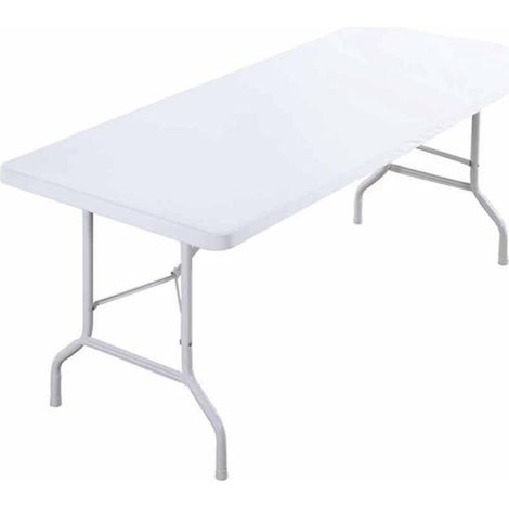 Elastische Tischdecke Spandex mit Gummizug, wasserdicht, waschbar, für Outdoor-Tische, Weiß, 122x60cm