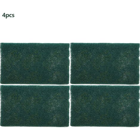 Set di 4 spugne abrasive in nylon da 150x230 mm per lucidatura e rimozione della ruggine, flessibili e resistenti all'acqua. (1/5)