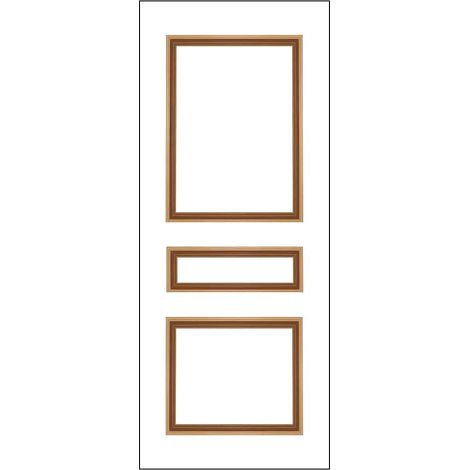 Nordlinger – Pack de moulures de porte coulissante 80 x 60 cm – Prêtes à poser pour portes 73/83 cm – Moulures en bois dur – Kit complet (1/8)