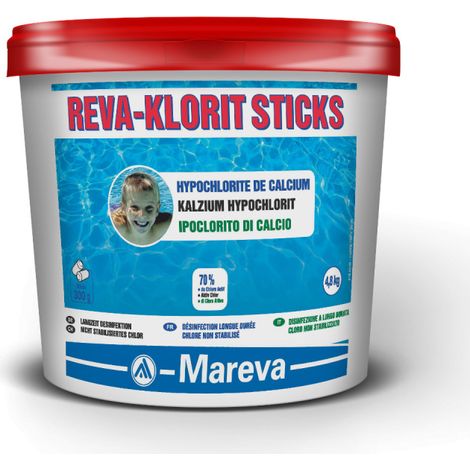 MAREVA Ipoclorito di calcio in stick - 300g - 4,8kg - 132006U