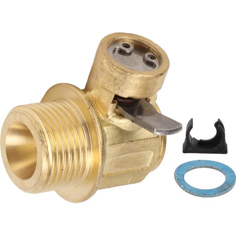Ortviai Robinet de Vidange Rapide pour Moteur – F104, Filetage M18×1,5, en Laiton Forgé et Acier Inoxydable
