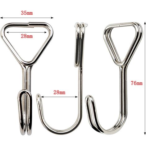 Crochets spirale inox pour tentes vélos bagages fixation lot de 10 (1/5)