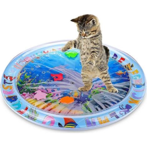 Tapis de jeu sensoriel aquatique pour chats. jouets pour chats d'intérieur qui s'ennuient. tapis de jeu interactif pour chats. jouets interactifs pour chats (1/5)