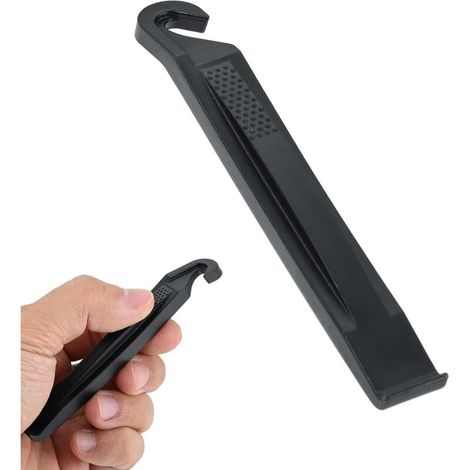 2pcs Levier de pneu de vélo robuste, poignée en plastique solide, outil de retrait de pneu pour pneu de route ou de VTT