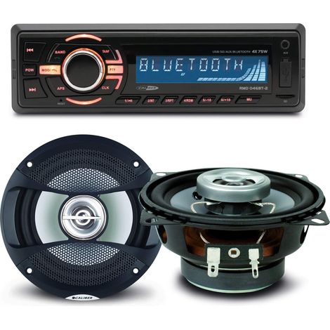 Pack sono voiture Autoradio bluetooth RMD046BT-2  4X75W + 2 haut parleurs 10cm 80W