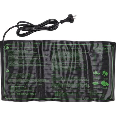 Tapis chauffant semis imperméable pour jardin horticulture, prise EU 220-240V (1/4)
