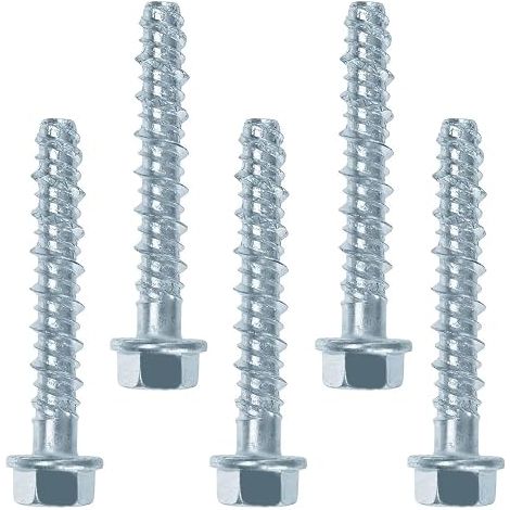 20 Pieces M8 x 60 mm Zinc Plated Concrete Screws Without Dowel (1/5)