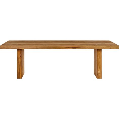 Table de jardin en bois recyclé brun L245 10 places - NONZA (1/5)
