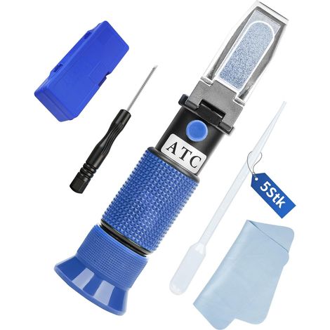 1 Réfractomètre 4-en-1,ATC,Antigel G11 G12 G13,AdBlue,Acide Batterie,Lave-glace,Véhicule (1/5)