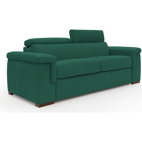Giunone Divano letto mat. H18 240 cm (mat. 160x197 cm) verde