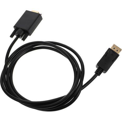 Câble Vga 1,8m Noir en Plastique Design Compact et Plug and Play, Compatible avec Moniteur et Projecteur Lors Déplacements (1/5)