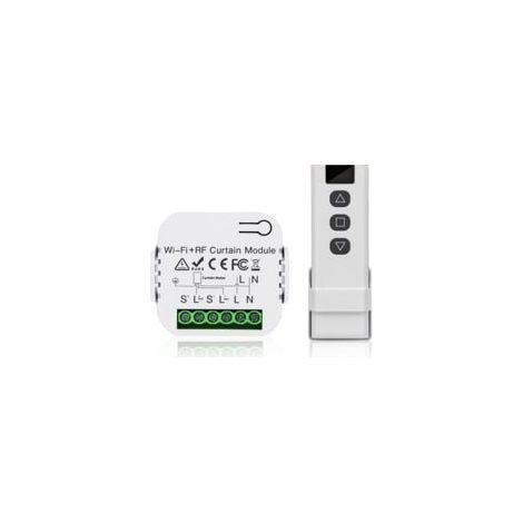 Kit de commande de volet roulant, commande du moteur de volet roulant, télécommande RF + module récepteur, portée jusqu'à 100 m, interrupteur pour volets roulants, stores, auvents (1/5)