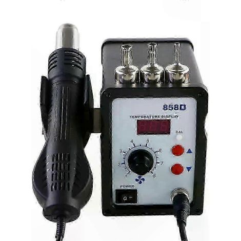 Pistolet à air chaud numérique 700W, station de dessoudage et soudage SMD BGA, température réglable, écran LED, outil de réparation électronique. (1/5)