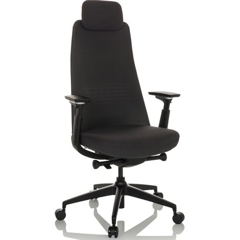 [GEBRAUCHT] B-Ware Hjh Office Bürostuhl Drehstuhl Yucano Stuhl Schreibtischstuhl Stoff Schwarz