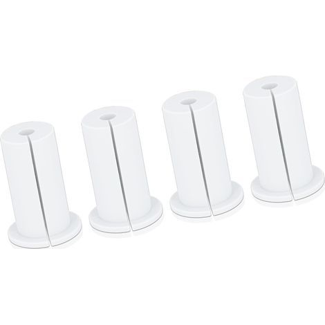 Passe-câble Mural Facile à Utiliser, Passe-câble Robuste 1, Durable, Paquet de 4, Utilisation Portable en Extérieur (WHITE) (1/5)