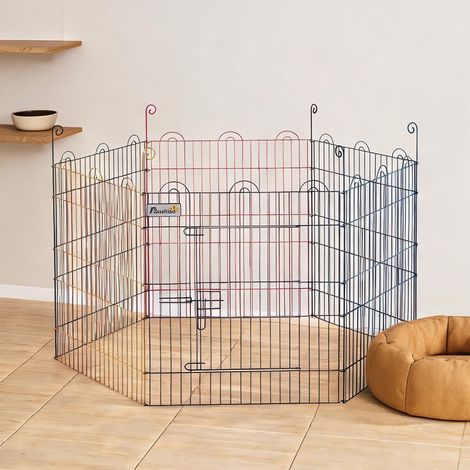 Barrière pour chien en metallo 120 x 120 x 60 cm (1/5)