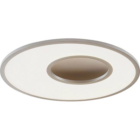 Lucande Lámpara de techo LED 'Durun' en Gris Plástico