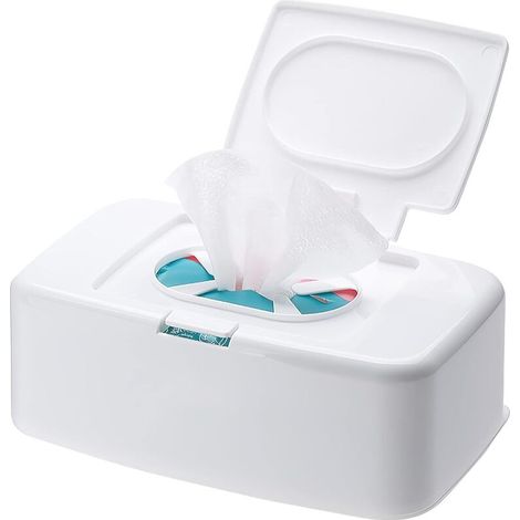 Baby-Feuchttücherbox – Feuchttuchspender mit Deckel, Aufbewahrung für Zuhause und Büro, auslaufsicher, hygienisch & kindgerecht