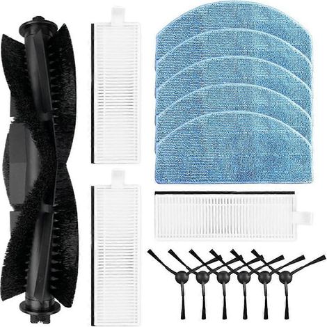 Pièces et accessoires de rechange pour aspirateur robot Laresar Evol 3 : brosse latérale principale, filtre HEPA, lingette de nettoyage (1/5)